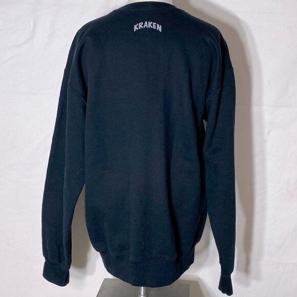 Gildan Black Kraken Crew Neck Sweatshirt M - Picture 4 of 11